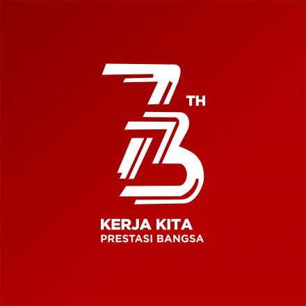 Logo HUT Ke-73 RI